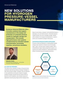 New Solutions for Hydrogen Pressure-Vessel Manufacturers